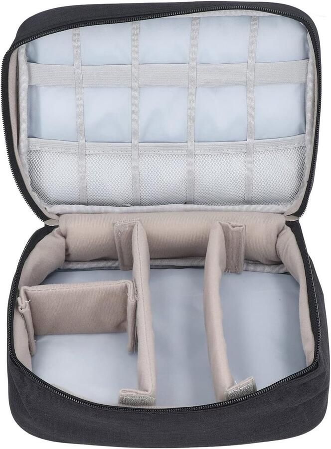 Koffiezetapparaat Tas Beschermende Opbergtas Reizen en Kamperen Versterkte Stiksels 25x19x10 cm Zwart