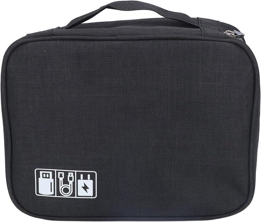 Koffiezetapparaat Tas Draagbare Opberger Reizen en Opslag Versterkte Stiksels 25 x 19 x 10 cm Zwart