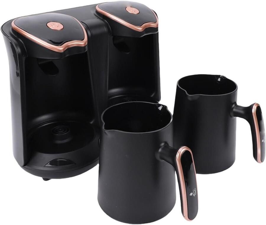 Koffiezetapparaat Turkse Koffie Authentiek Koffie Zetten Dubbele Zetgroep 31x23x16 cm Zwart