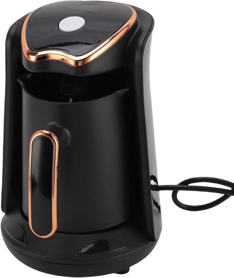 Koffiezetapparaat Turkse Koffie Zetten Slimme Overloop Preventie 03L 1-4 Kopjes Zwart