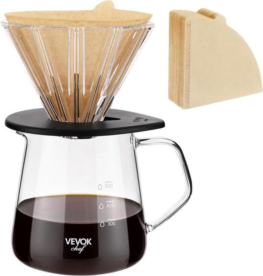 Koffiezetapparaat Verse koffie Handmatig zetten Vaatwasserbestendig 21x14x16 cm Transparant