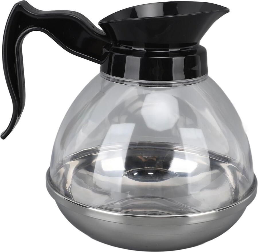 Koffiezetapparaat vervangende koffiepot 1.2QT ABS universele koffiezetapparaat pot met comfortabel handvat en nauwsluitende uitloop voor koffiezetapparaat kachel