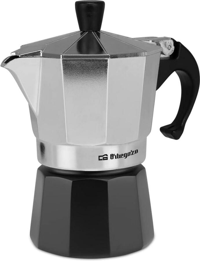 Koffiezetapparaat voor 3 Kopjes Zwart Zilver Aluminium