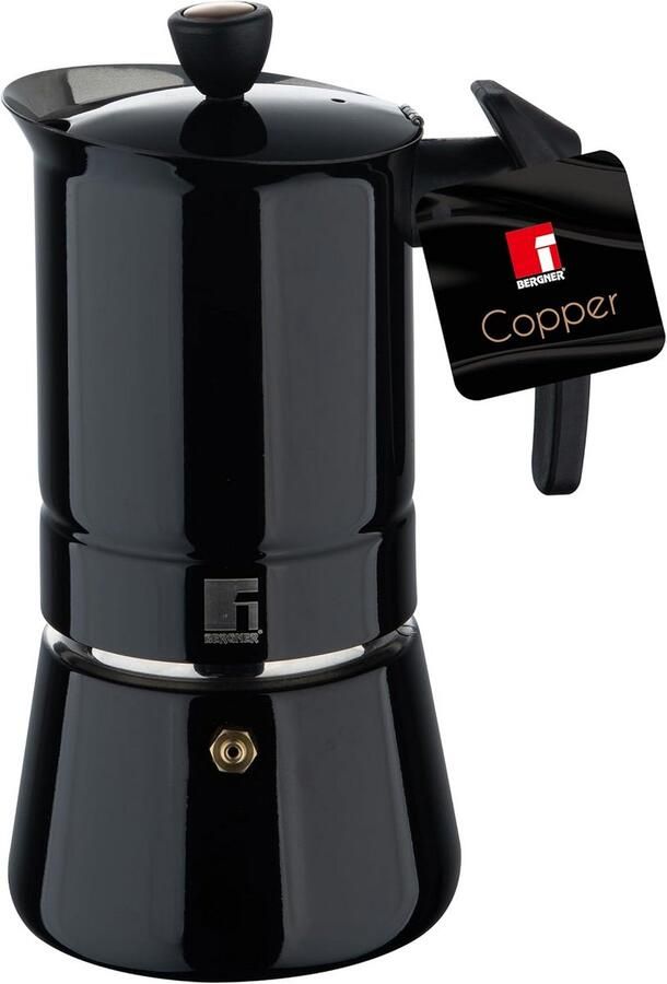 Koffiezetapparaat voor 6 Kopjes Roestvrij Staal Zwart