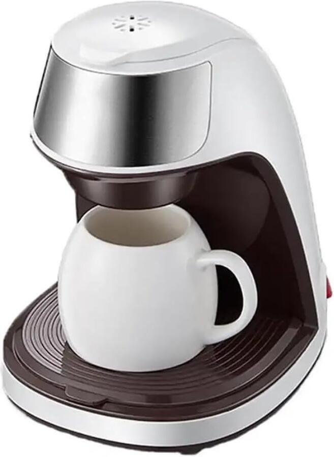 Koffiezetapparaat voor één kopje Single Serve Brewer Snel Koffie Zetten Compact Ontwerp 03 Liter Zwart