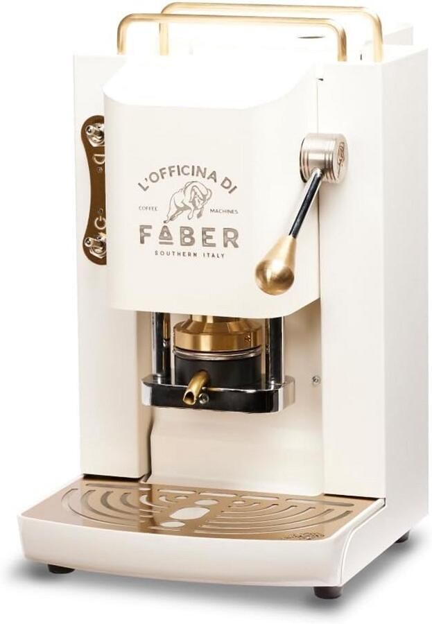 Koffiezetapparaat voor ESE-pads met Messing Afwerking en Handmatige Bediening