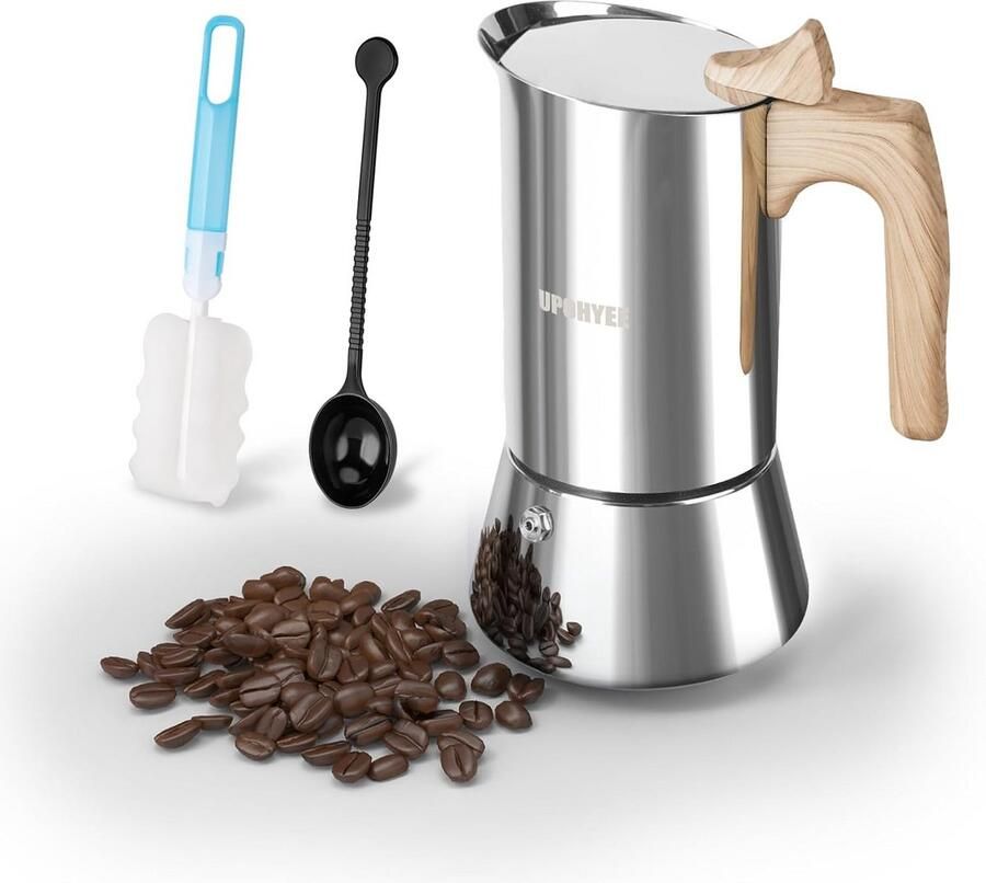 Koffiezetapparaat voor Espresso Geschikt voor Inductiekookplaten