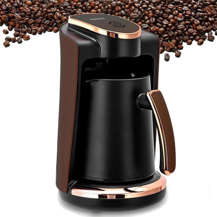 Koffiezetapparaat Warme Dranken Maker Authentieke Koffie Automatische Uitschakeling 250 Ml Capaciteit Zwart