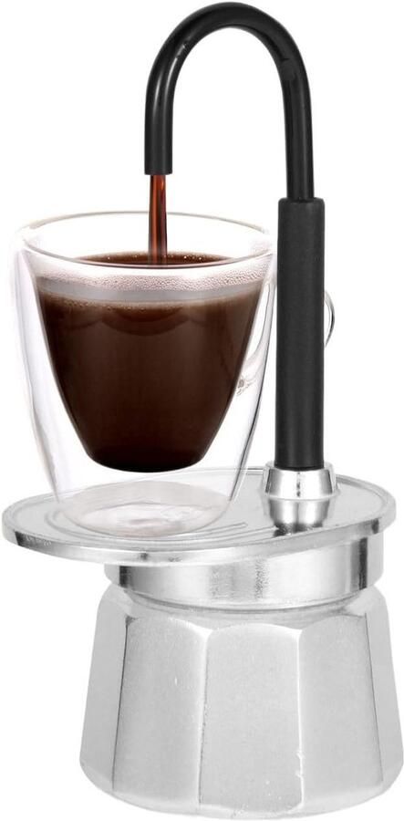Koffiezetter Waterketel Buitenactiviteiten Geoptimaliseerd Zetproces 17 cm Hoogte Zilver