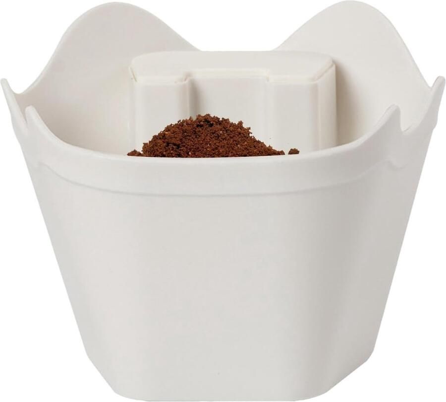 Koffiezetcontainer Espresso afvalbak Klopbak Koffiezetapparaten Reinigen Antislip Bodem 126 cm Wit - Foto 2