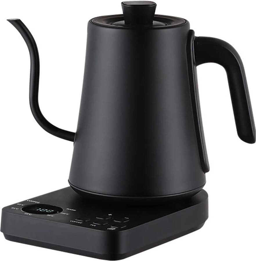 Koffiezetmachine met zwanenhals (1000 ml) – Roestvrijstalen koffiezetmachine met precisietuit temperatuurregeling en droogkookbeveiliging