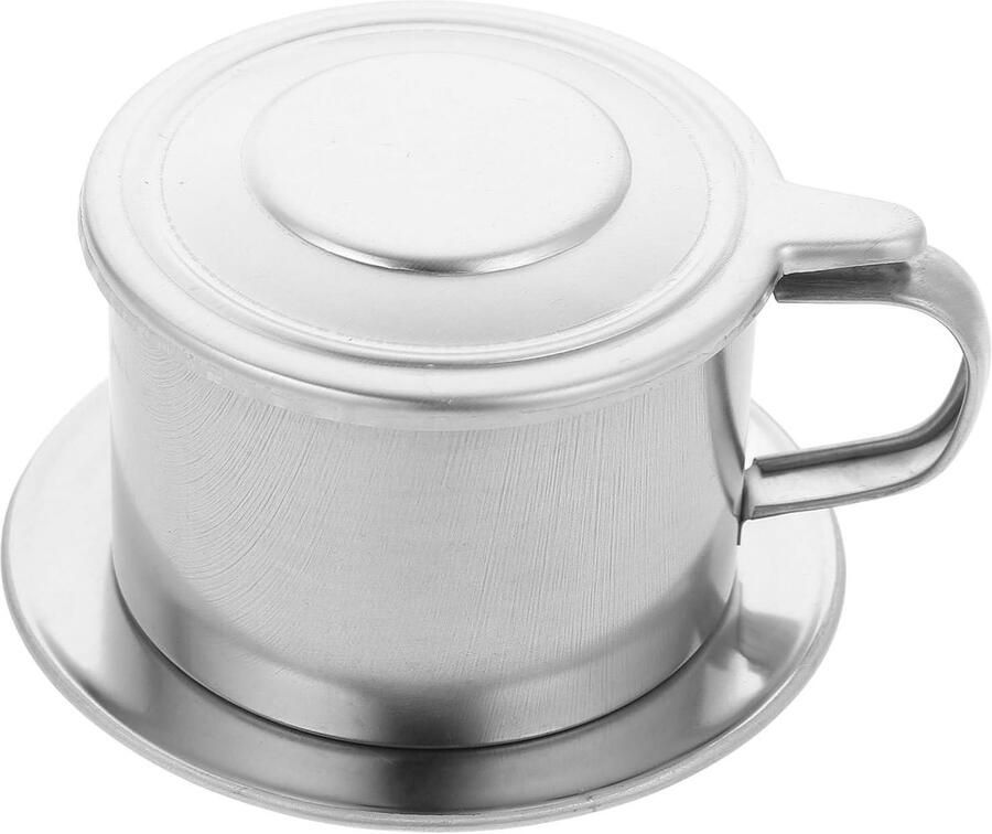 Koffiezetpot Koffiezetapparaat Thuis Kantoor Roestvrij Staal 200 ml Zilver