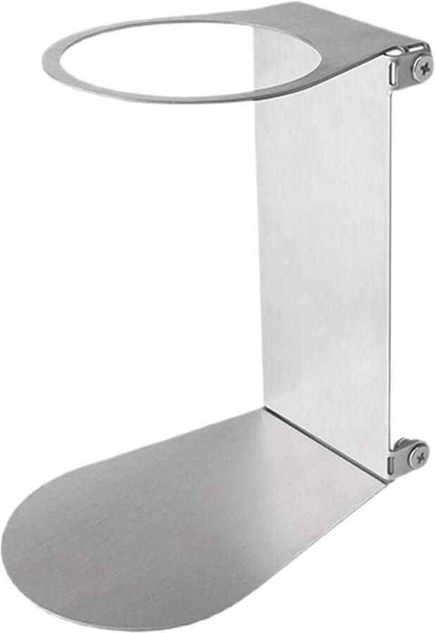 Koffiezetter Stand Opvouwbaar Station Reizen en Camping Roestvrij Staal 13.5x12.5cm Zilver