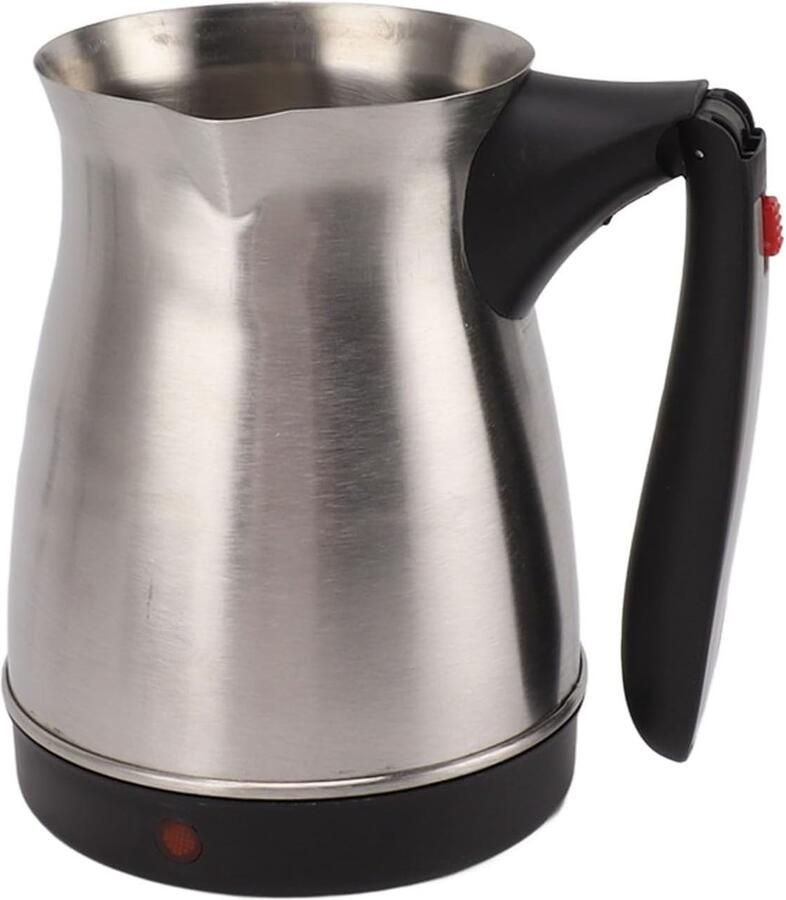 Koffiezetter Turkse Koffie Elektrische Koffiepot Aromatische Koffie Maken Dubbel Beveiligingssysteem 500ml Capaciteit Zilver