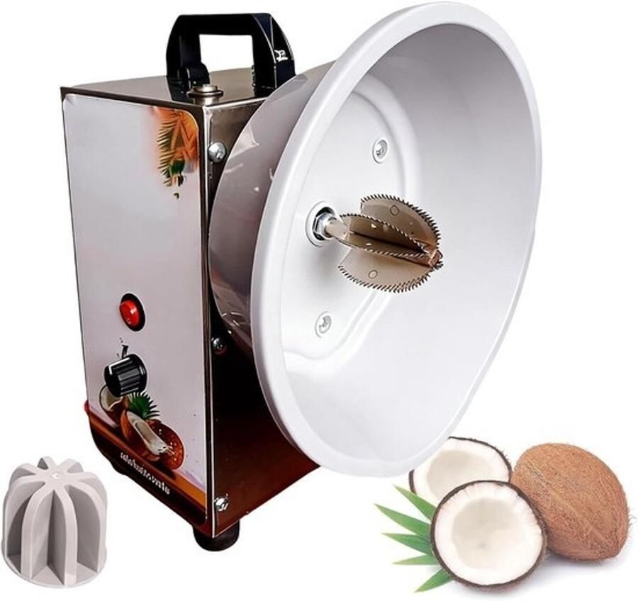 Kokos Rasp Machine Kokosvlokken Maker Snel Kokos Verwerken Instelbare Snelheid 24x24.5x32cm