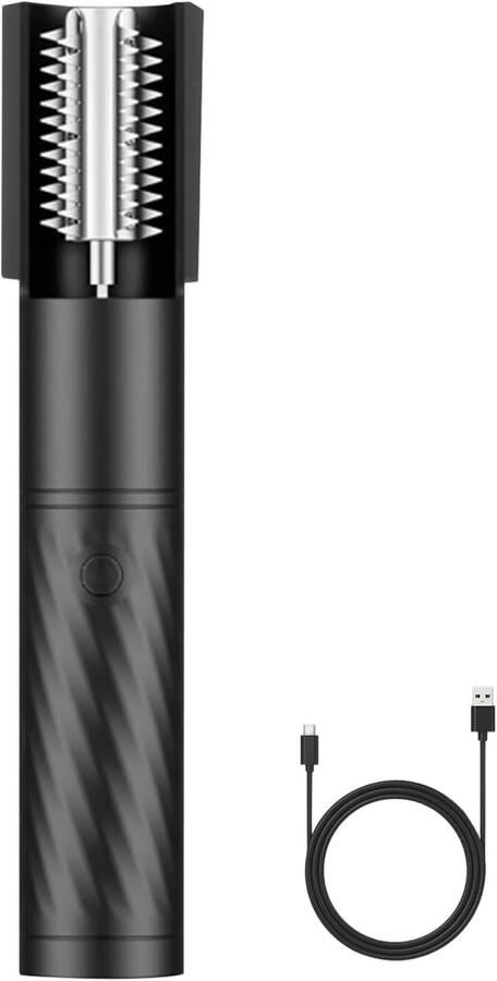 Kokosrasp Elektrisch Keuken Gereedschap Kokos Vlees Verwijderen Draadloos Oplaadbaar 24 x 5 cm Zwart