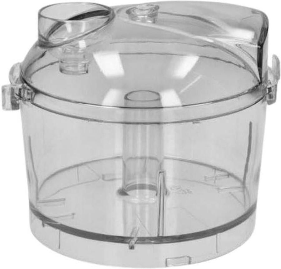 Kom en Deksel Mini Chopper Onderdeel Voedsel Verwerken Complete Set Niet Gespecificeerd Transparant
