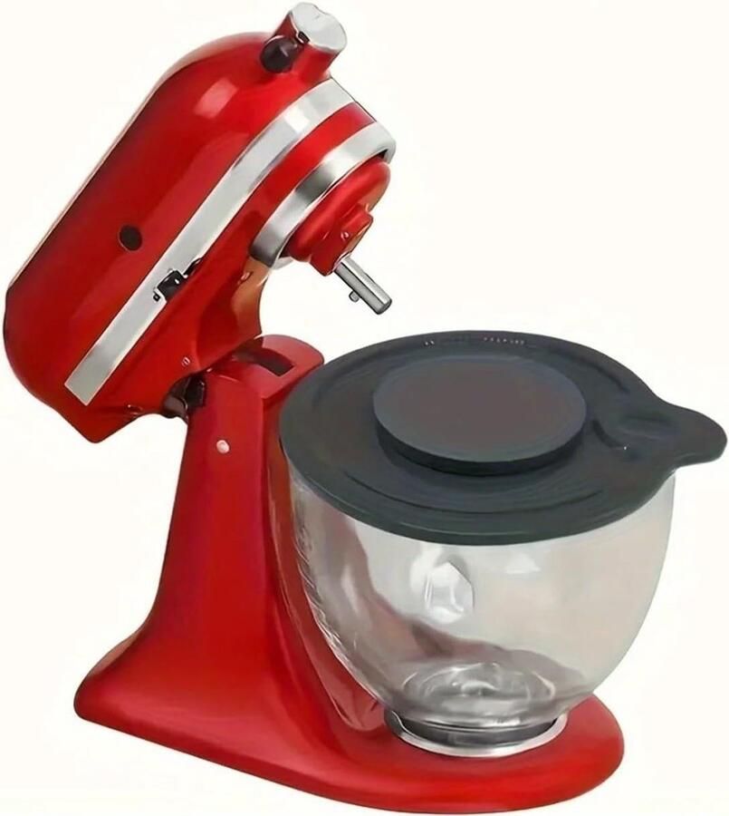 Komafdekking Mixer Spatdeksel Mixer Morsen Voorkomen Geleidelijke Ingrediëntentoevoer 10 x 10 x 10 cm Transparant - Foto 1