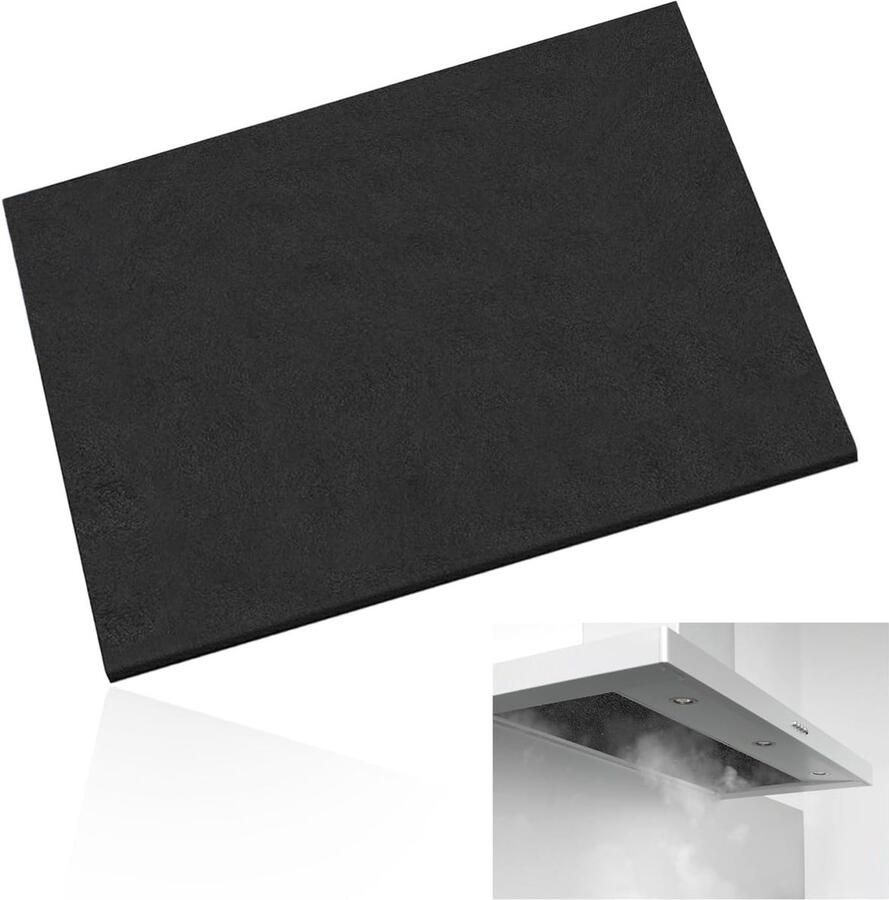 Kookafzuigkapfilter 57x47 cm met actieve kool snijbaar vetfilter voor afzuigkap vervangbaar filter voor optimale luchtkwaliteit