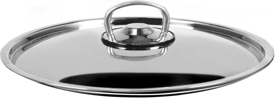 Kookdeksel Pan Deksel Koken in Keuken Stevige Grip 18 cm Zilver