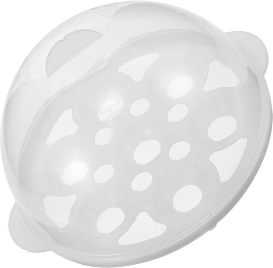 Kookdeksel voor Eierkoker Accessoire Deksel Eieren Koken Transparant Zicht 15.2 x 15.2 cm Transparant
