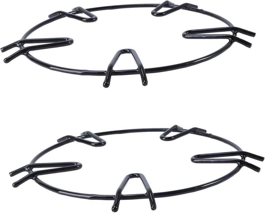 Kookgerei Ring Wokhouder Stabiel Koken Antislip Ontwerp 17 cm Zwart