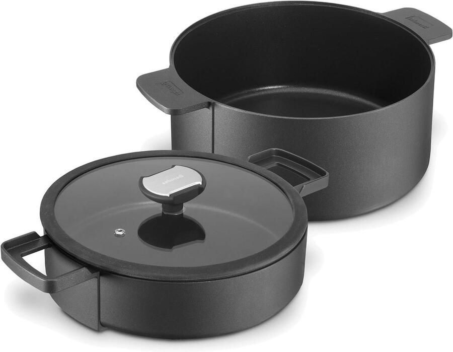 Kookgerei Set Pannen Set Veelzijdig Koken Alles-in-één Systeem 24 cm Zwart