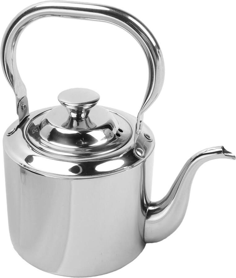 Theeketel RVS Waterketel Thee Zetten Met Zetgroep 1.5 Liter Zilver