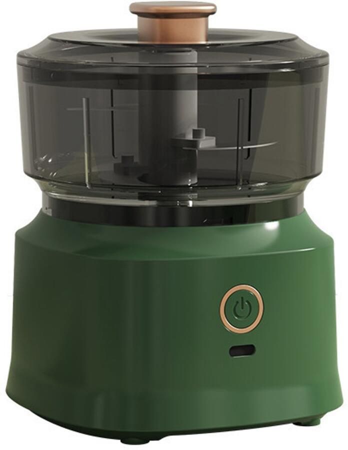 Kookmachine-voedselverwerkende machine-huishoudelijke knoflookmachine-baby voedingshulpmachine-mini draagbare-groen-10.2 * 13.5cm