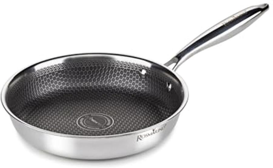 Kookpan 24 cm van roestvrij staal met perfecte warmteverdeling