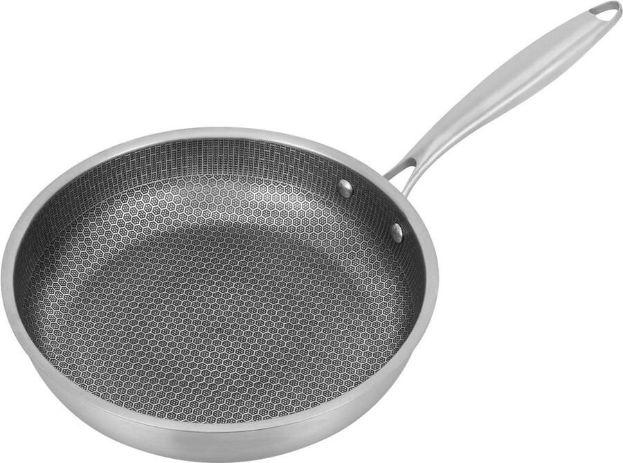 Kookpan 28 cm inductie pan roestvrijstaal anti-aanbaklaag geschikt voor alle warmtebronnen