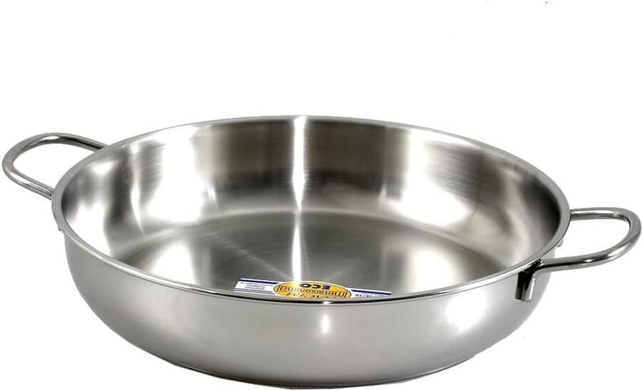 Kookpan 2.M Inductie Sauspan Steelpan Veelzijdig Koken Gemaakt in Italië 22 cm