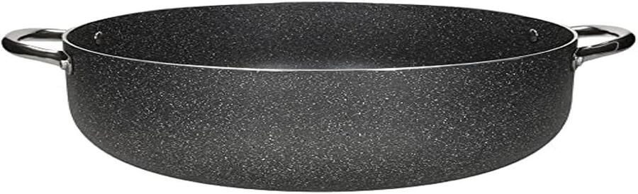 Kookpan Aluminium Grote Pan Grote Maaltijden Dik Gelaagde Bodem 32 cm Grijs