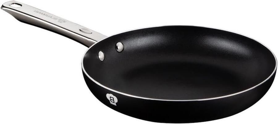 Kookpan Aluminium Koekenpan Braadpan Koken en Braden Milieuvriendelijk Vrij van 28 cm Zwart