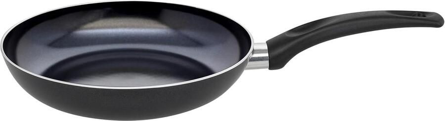 Kookpan Aluminium Koekenpan Gezond Koken PFAS-vrije Coating 20 cm Zwart