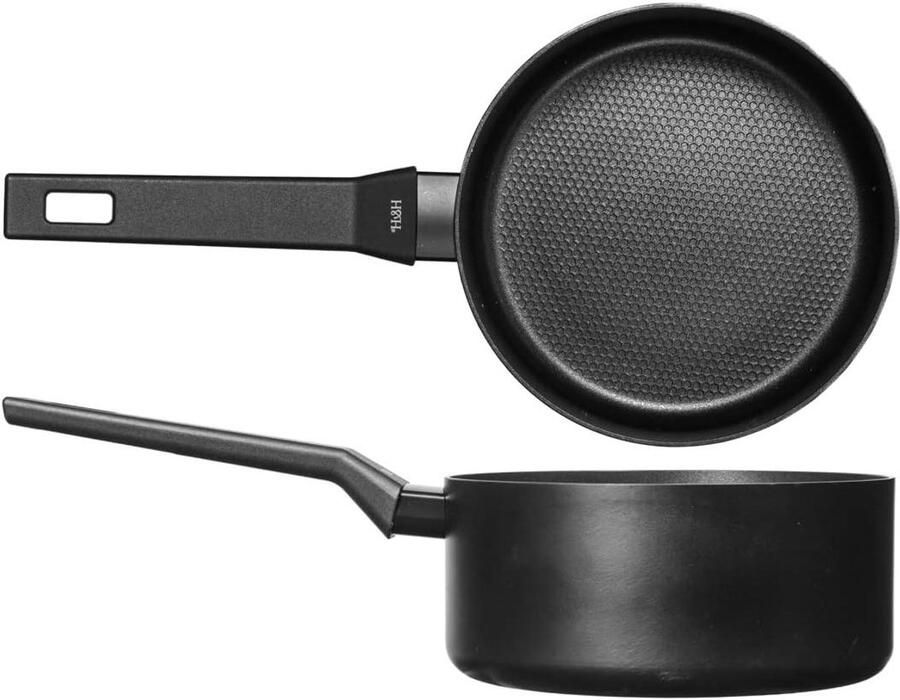 Kookpan Aluminium Sauspan Braadpan Gezond Koken Honingraat Antiaanbaklaag 20 cm Zwart