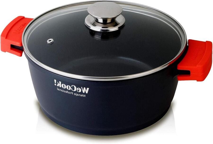 Kookpan Aluminium Sauspan Hoge Pan Dagelijks Koken ECOSTONE Anti-aanbaklaag 32 cm Zwart