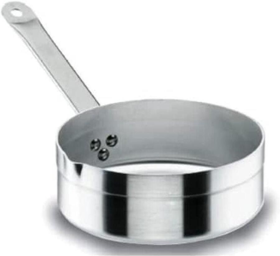 Kookpan Aluminium Steelpan Chef Eten Bereiden Energiebesparende Deksel 16 cm Diameter Mat Zilver