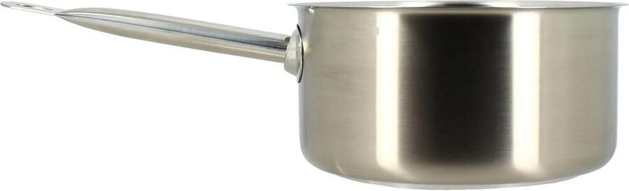 Kookpan Braadpan Steelpan Koken op Inductie Professionele Kwaliteit 20 cm Zilver
