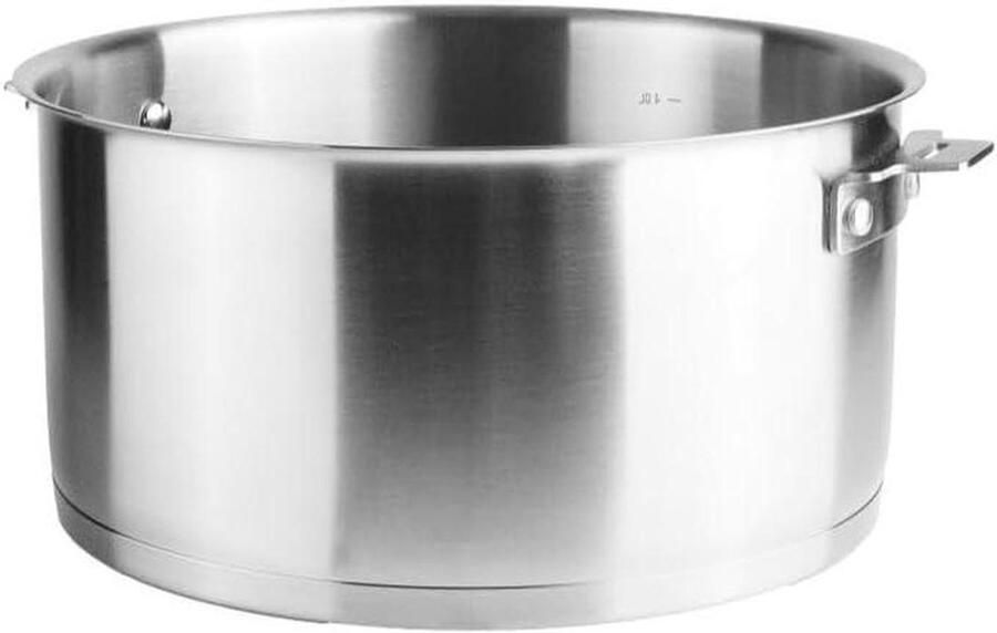 Kookpan Combi Sauspan Steelpan Gelijkmatig Koken Sandwich Thermobodem 3 Liter Ø20cm Roestvrij staal