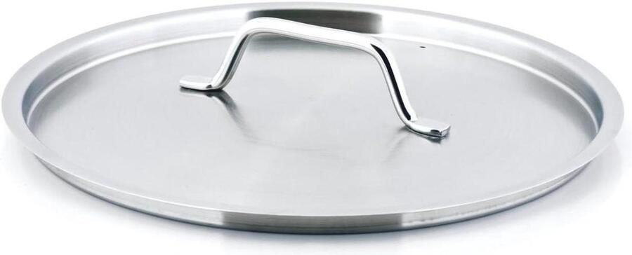 Kookpan Deksel Pan Accessoire Koken en Bereiden Met Stoomopening Ø 36 cm Zilverkleurig