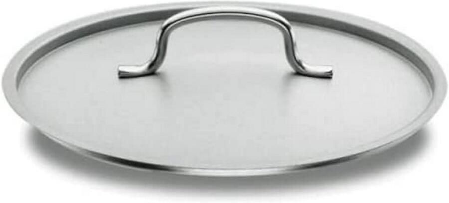 Kookpan Deksel Pan Accessoire Koken en Dineren Roestvrij staal 18 cm Zilverkleurig