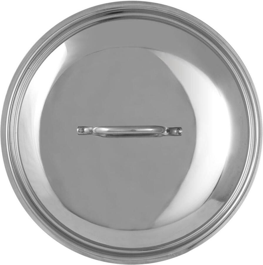 Kookpan Deksel Pan Deksel Koken en Bereiden Vaatwasserbestendig 22 cm Zilver