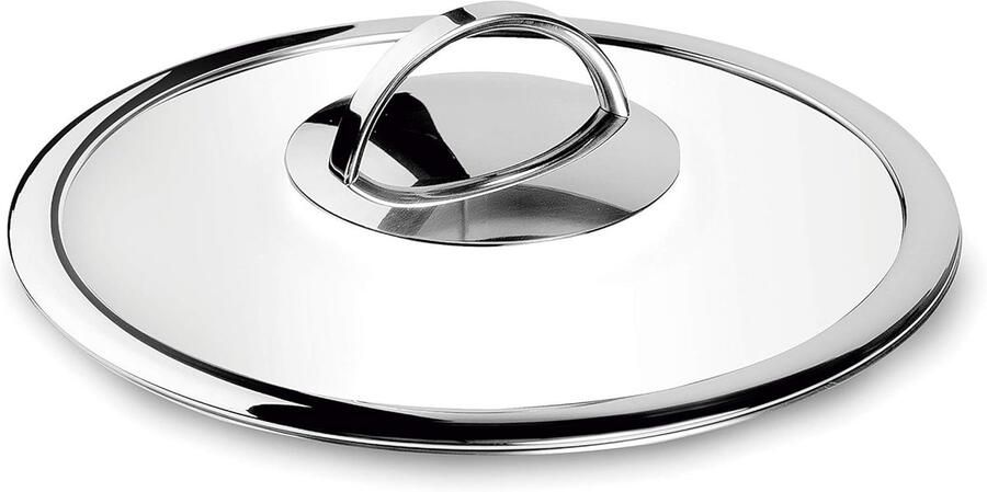Kookpan Deksel Pannen Deksel Koken en Bakken Met Stoomafvoer 16 cm Zilver