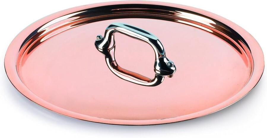 Kookpan Deksel Roestvrij Staal Koken op Fornuis Gegoten Handgreep 18 cm Diameter Zilverkleurig
