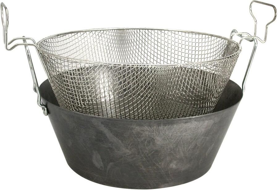Kookpan friteuse ijzer 40 cm ShopVlot