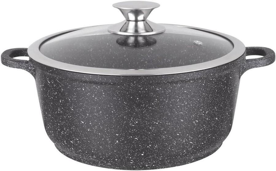 Gegoten Aluminium Pan Kookpan Sauspan Dagelijks Koken Vaatwasserbestendig 20 x 20 x 4 cm Grijs