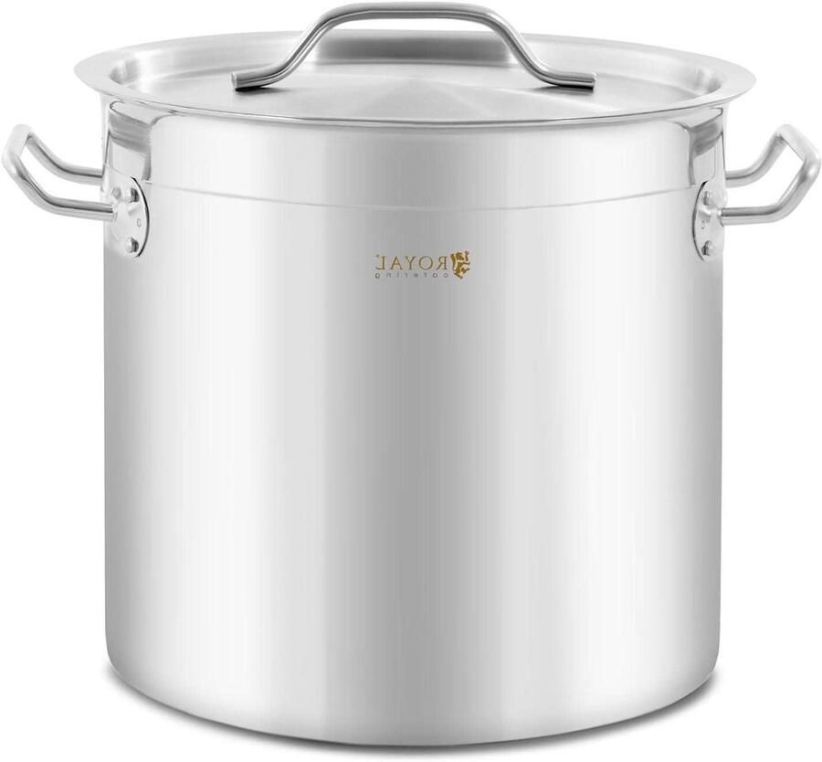 Kookpan Inductie Sauspan Fornuis Grote Maaltijden Bereiden Drielaagse Capsulebodem 12 liter Roestvrij Staal