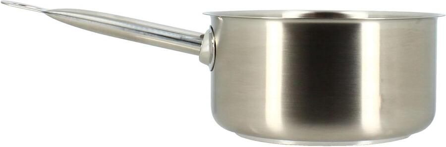 Kookpan Inductie Steelpan Sauspan Koken en Bereiden Professionele Kwaliteit 18 cm Grijs