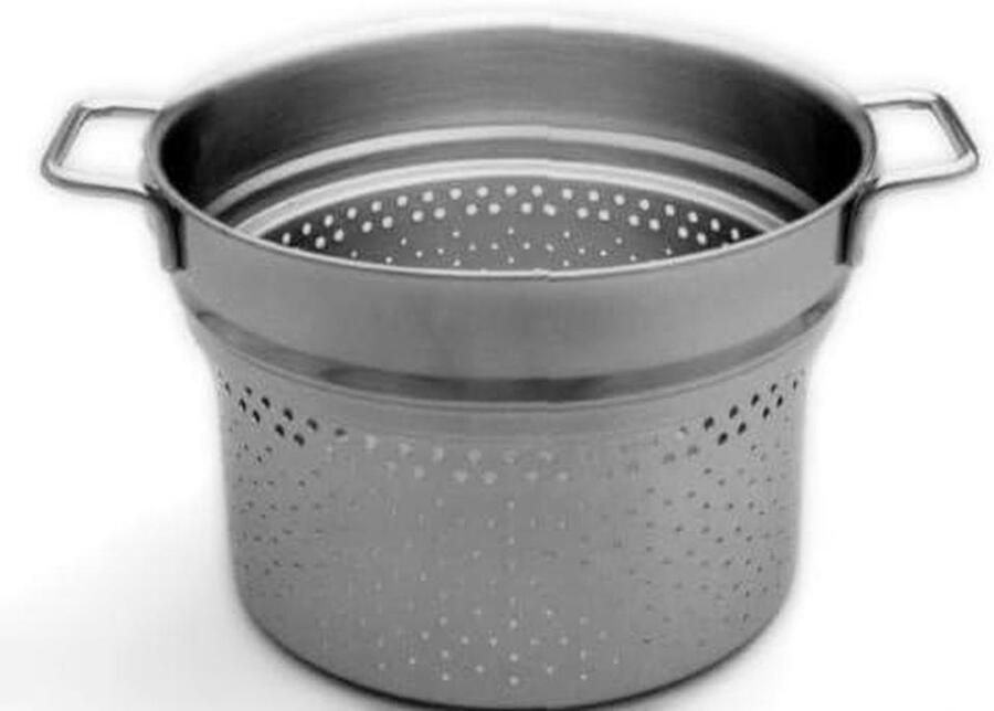 Kookpan Inzetstuk Pastamaker Makkelijk Koken Roestvrij Staal 24 cm Zilver